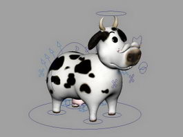 Cow Rig 3d model preview