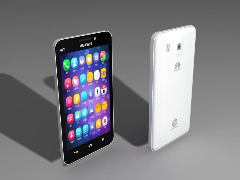 Huawei Android Phone 3d rendering