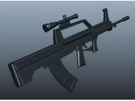 Steyr AUG A1 3d model preview