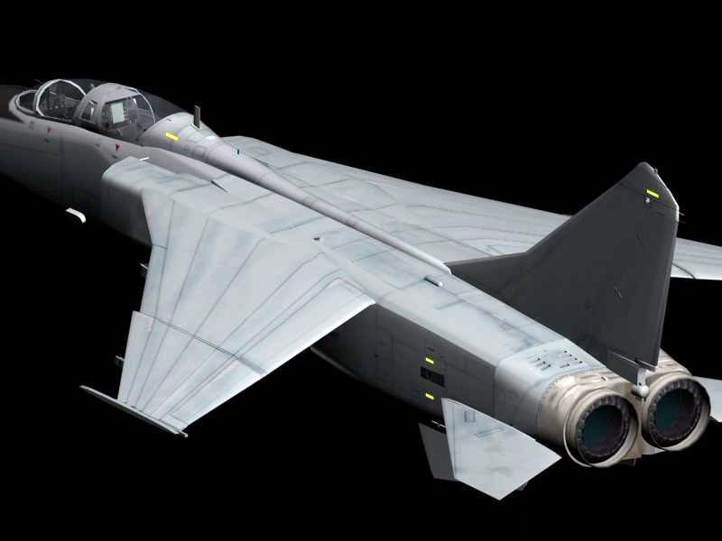 JH-7A Fighter-Bomber 3d rendering