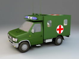 Military Ambulance 3d model preview