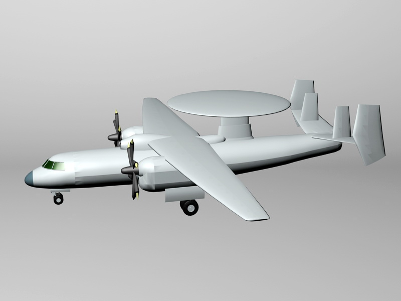 Y-7 AWACS 3d rendering