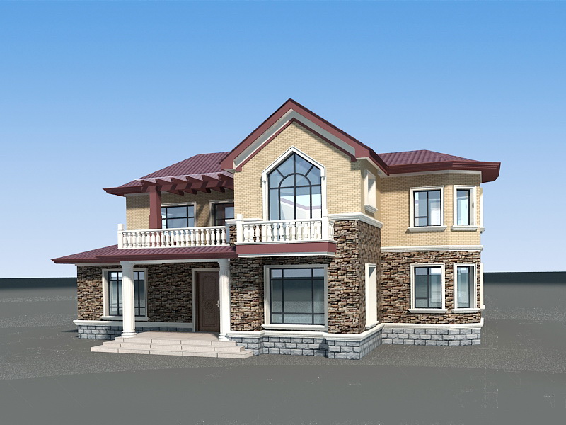 Country House Design 3d rendering
