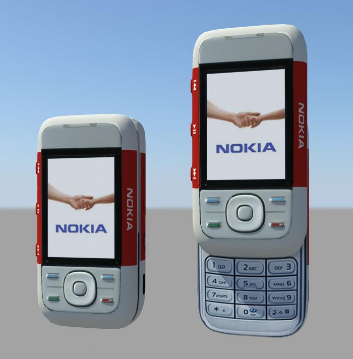 Nokia 5300 XpressMusic 3d rendering