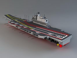 Chinese Aircraft Carrier Liaoning 3d model preview