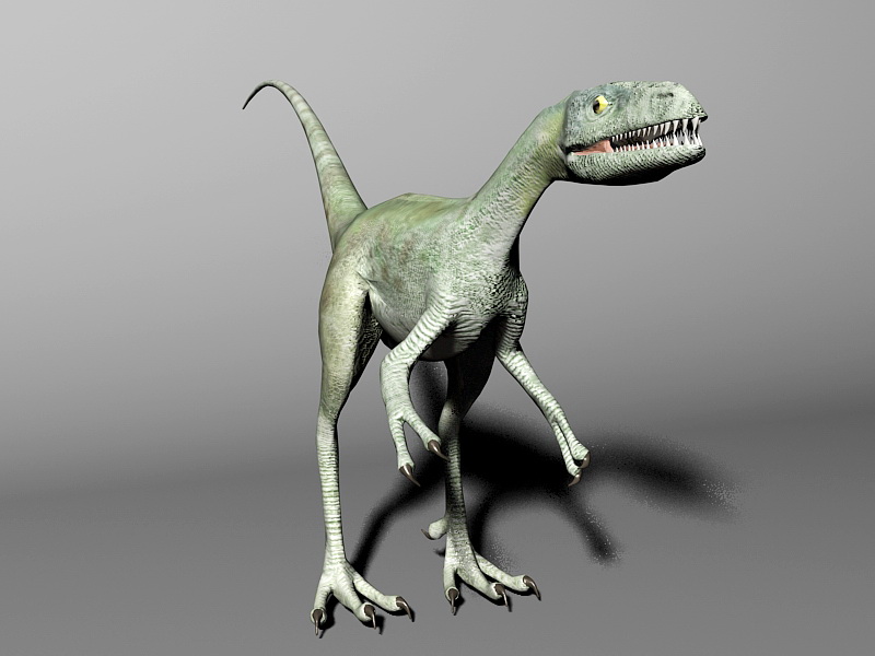 Compsognathus Dinosaur 3d rendering