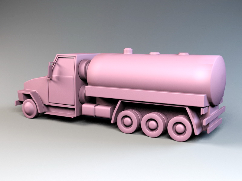 Fuel Tanker 3d rendering