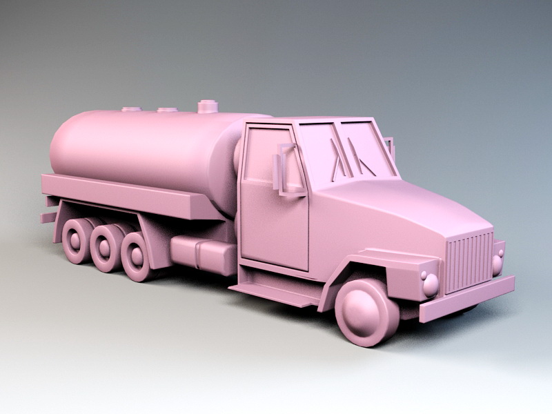Fuel Tanker 3d rendering