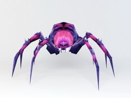 Purple Spider 3d model preview