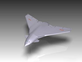 Chinese H-8 Bomber 3d model preview