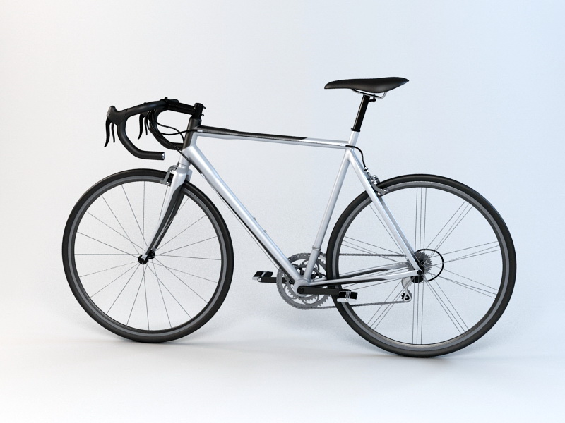 Road Bicycle 3d rendering