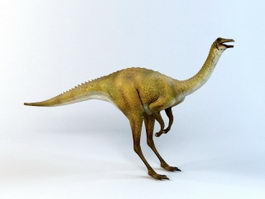 Gallimimus Dinosaur 3d model preview