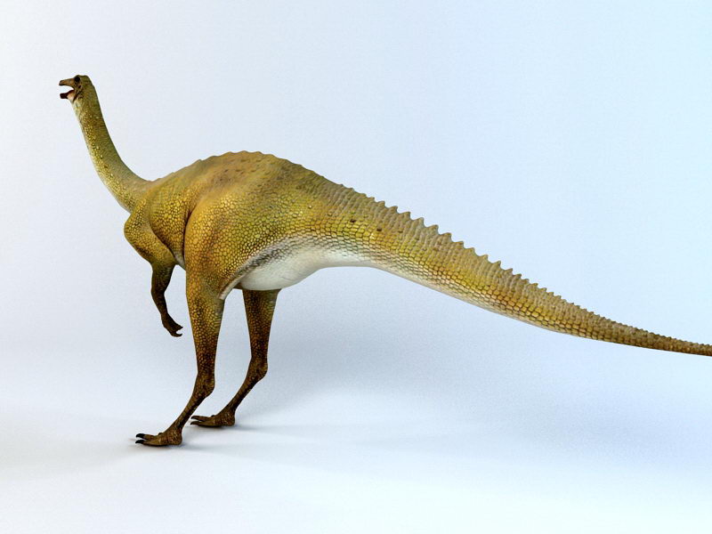 Gallimimus Dinosaur 3d rendering