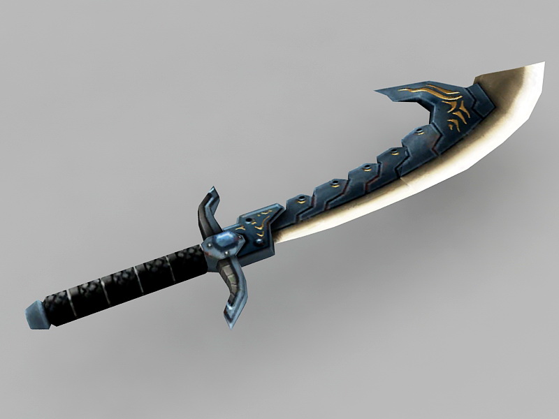 Anime Sword 3d rendering