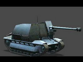 FCM 36 Pak 40 Tank 3d model preview