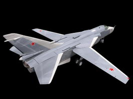 Russian Su-24 Attack Aircraft 3d preview