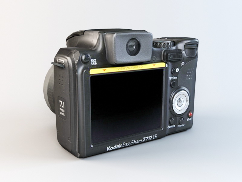 Kodak Z712 IS ZOOM Digital Camera 3d rendering