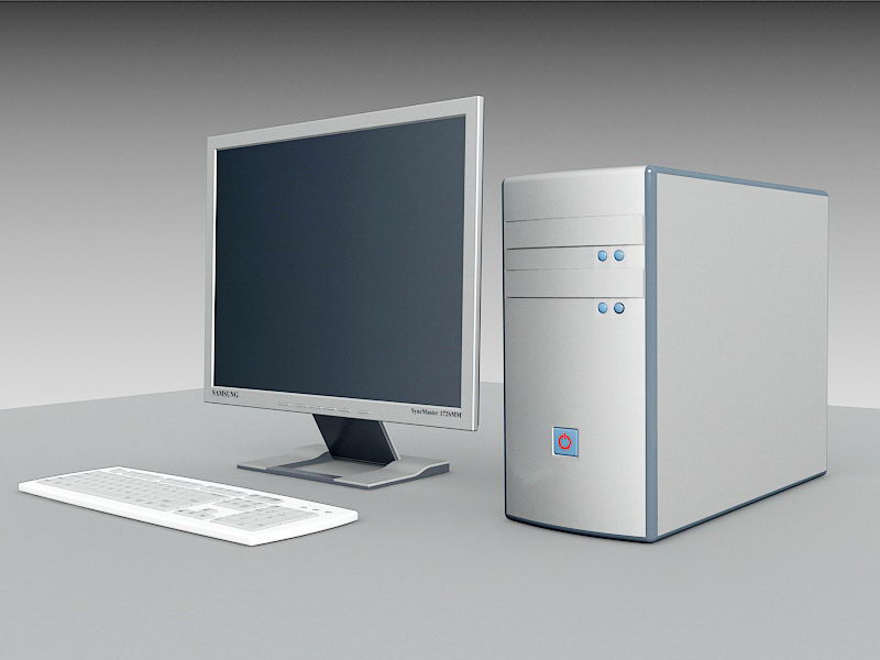 Desktop Computer 3d model 3ds Max files free download