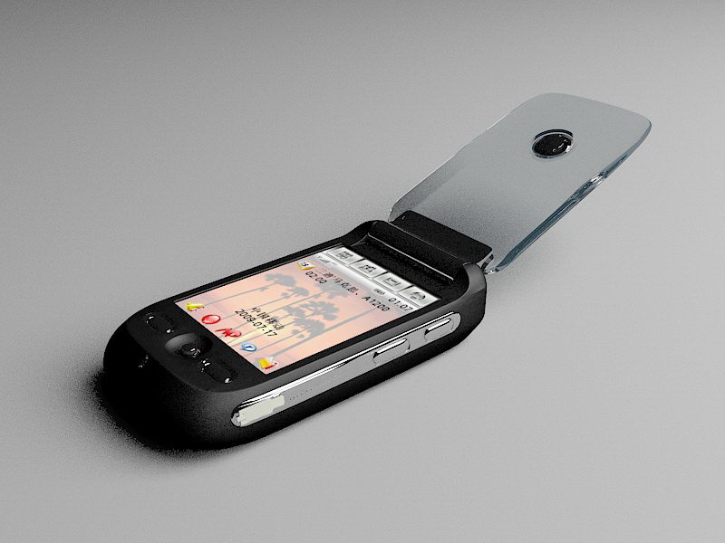 Motorola A1200 3d rendering