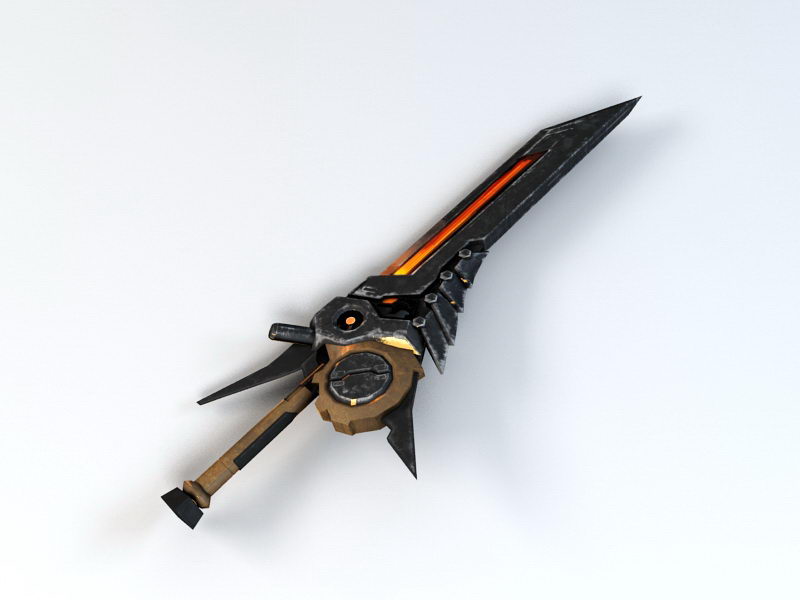 Fantasy Sword 3d rendering