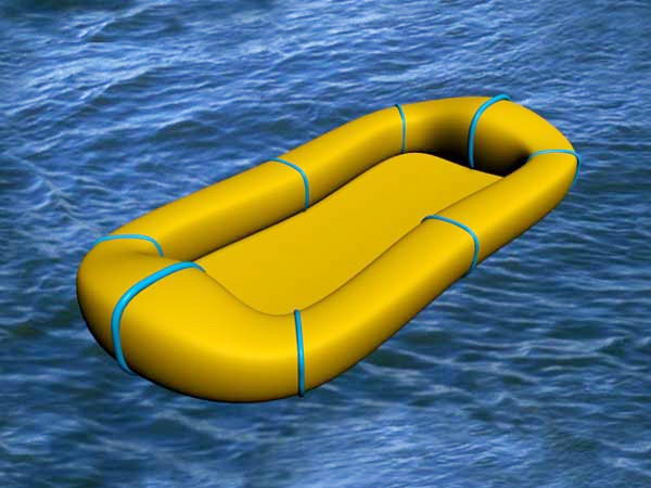 Inflatable Raft 3d model 3D Studio files free download