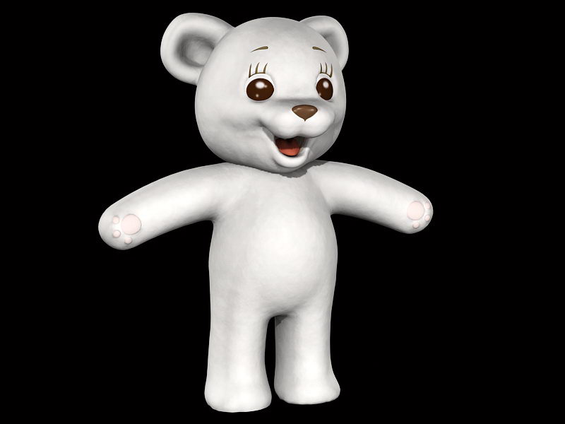 Cute Teddy Bear 3d rendering