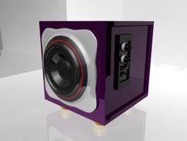 Desktop Speaker 3d model preview