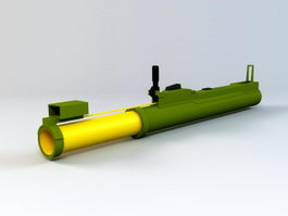 M72 LAW Anti-tank Weapon 3d model preview