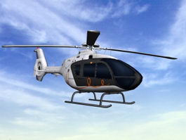 EC135 Civil Helicopter 3d model preview
