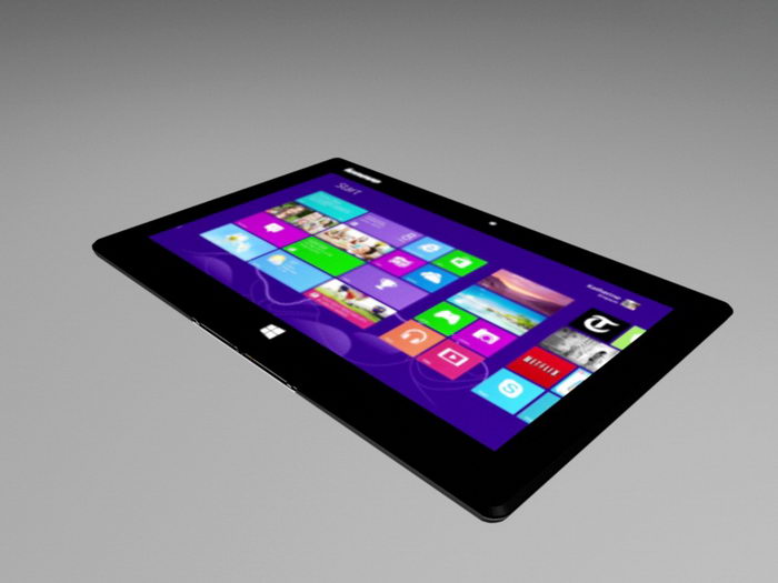 Lenovo Miix Tablet 3d rendering