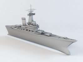 Battleship 3d model preview