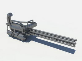 M134 Minigun 3d model preview