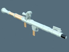 Antitank Rocket 3d model preview