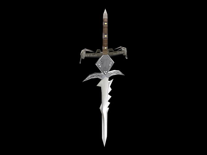 Frostmourne Sword 3d rendering