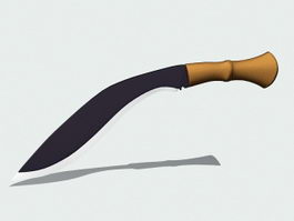 Kukri Knife 3d model preview