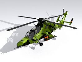 German Army Tiger Helicopter 3d model preview