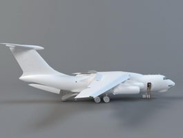 Animated Il-76 Strategic Airlifter 3d model preview