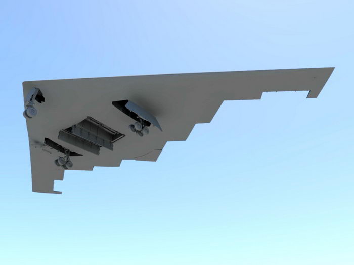American B2 Bomber 3d rendering