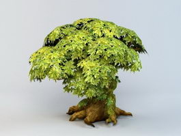 Anime Tree 3d model preview