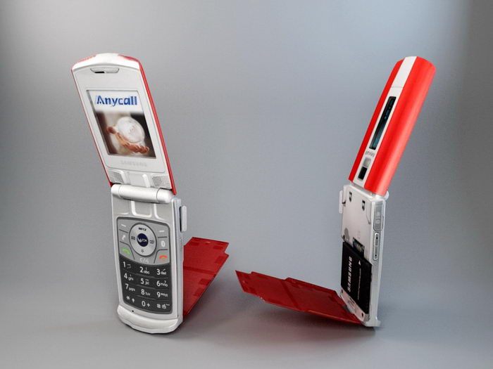 Samsung SCH-F609 Mobile Phone 3d rendering