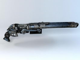 Sci-Fi Shotgun 3d model preview
