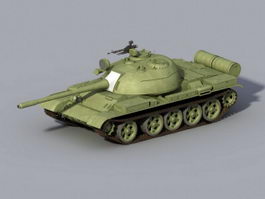 T-55 Tank 3d model preview