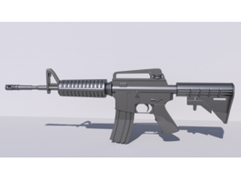 American M4 Assault Rifle 3d model preview