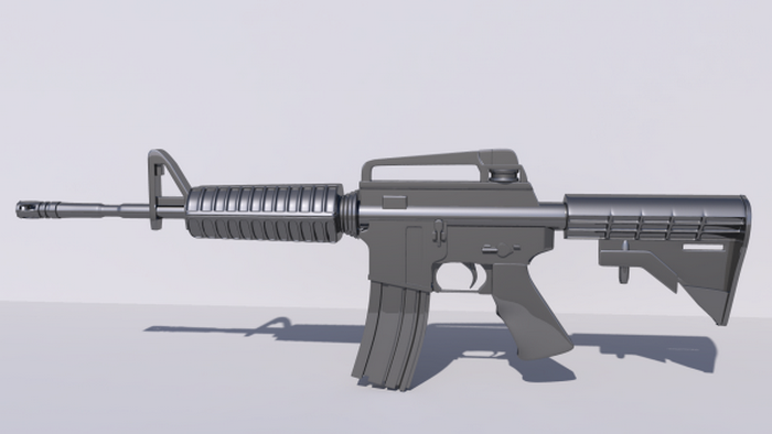 American M4 Assault Rifle 3d rendering