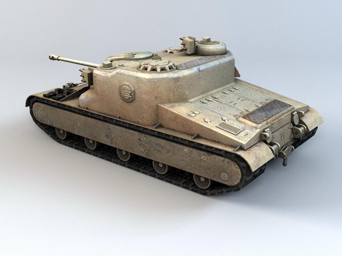 At 15A Tank Destroyer 3d rendering