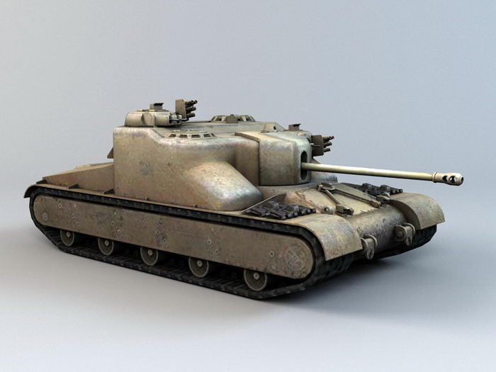 At 15A Tank Destroyer 3d rendering