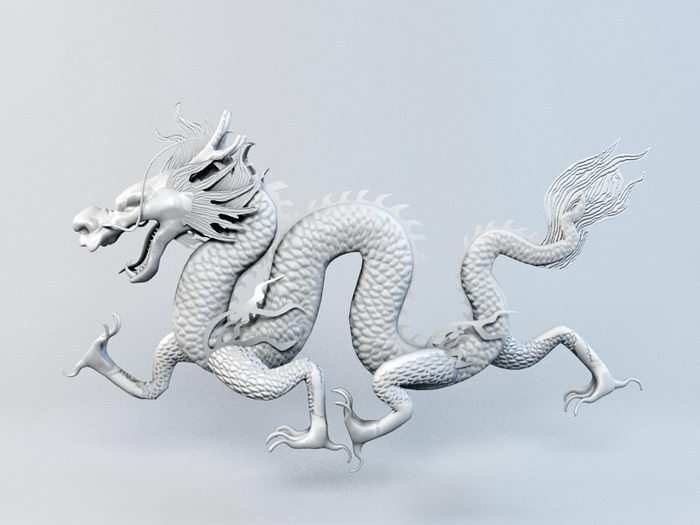 Chinese Dragon 3d model 3ds Max files free download