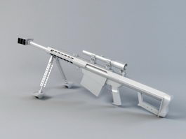 Barrett M82 3d model preview