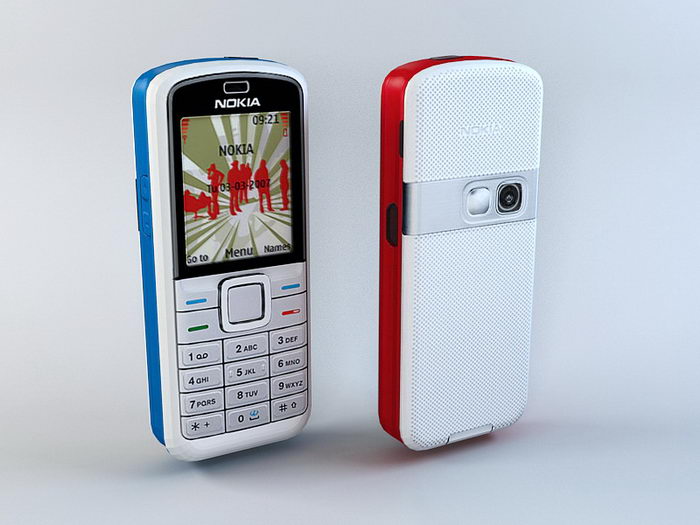 Nokia 5070 3d rendering