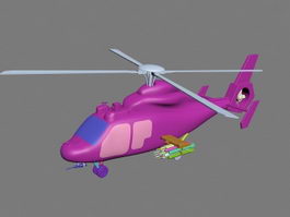 Army Attack Helicopter 3d model preview